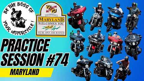 Practice Session #74 - Maryland - Advanced Slow Speed Motorcycle Riding Skills