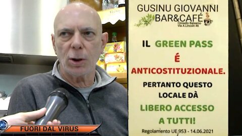 IL GREEN PASS E’ INCOSTITUZIONALE, BARISTA CORAGGIOSO. N.215