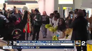 Mayor Pugh hosts surprise homecoming for 'The Voice' finalist Davon Fleming