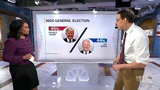 Donald Trump has outperformed Joe Biden for the "first time in more than a dozen polls," at MSNBC