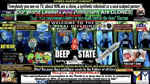 "If I was the Deep State"(all lying demonic psychopaths) - please see related links in description