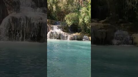 Kuang Si Waterfall Luang Prabang Laos 🇱🇦 #laos #Waterfall #shorts #luangprabang