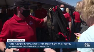 500 backpacks given to military children