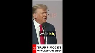 Trump does HILARIOUS impression of Joe Biden at CAGOP convention speech. #shorts #shortsvideo