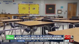 Local parents weight in on returning to in-person learning