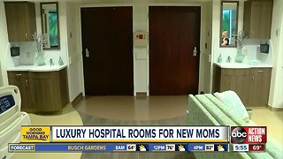 Luxury hospital rooms for new moms