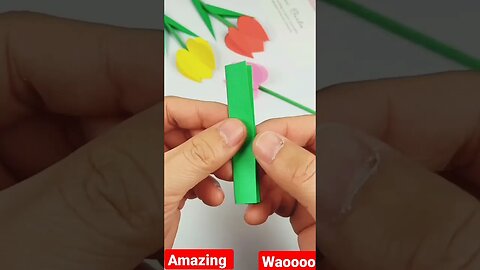 Easy paper craft flower #ytshorts #craft #papercraftflowers