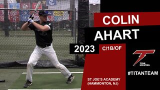Colin Ahart (C/1B/OF) Baseball Skills Video 2022
