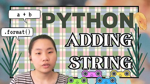 Study Python with Lofi : Adding String