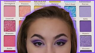 Purple Cut Crease Makeup Look w/ Colourpop Fade Into Hue Eyeshadow Palette