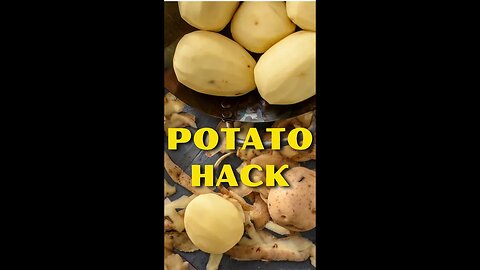 Potato Hack: How to Remove Skins Quick and Easy #Shorts