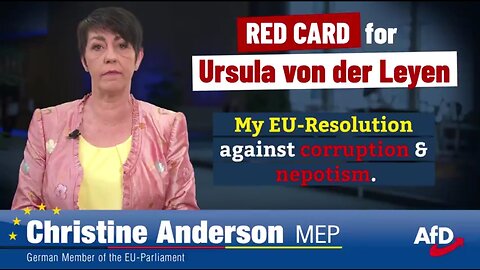 CHRISTINE ANDERSON: “DESPITE MASSIVE ALLEGATIONS OF CORRUPTION & INVESTIGATIONS..." 👊