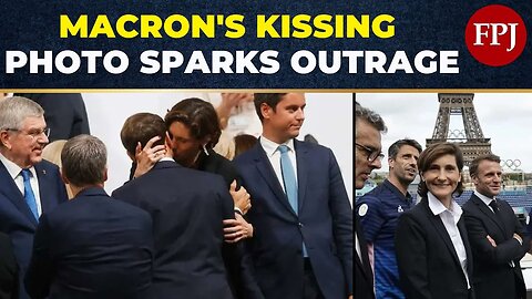 Macron's Kiss with Sports Minister Sparks Controversy| Watch The Video