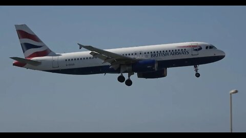 BA492/3 Land and Depart at Gibraltar International Airport; EXTREME Airport; 4K Video, July 27