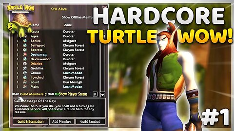 5000 ONLINE and OVER 1000 PLAYING HARDCORE?! | Turtle WoW - Mysteries of Azeroth Playthrough | #1