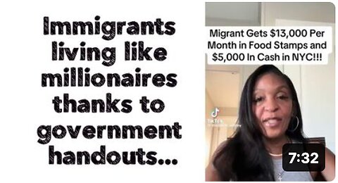 Immigrants living like millionaires thanks to government handouts...