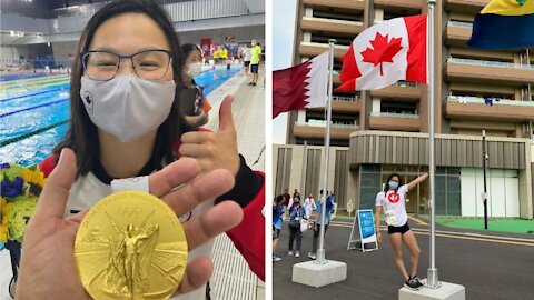 Maggie Mac Neil remporte la première médaille d'or du Canada et sa réaction est GOLD