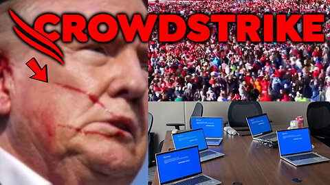 Why Does The Blood On Trump's Face Look Just Like The CrowdStrike Logo?! (Worldwide Computer Outage)