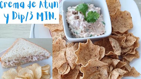 CREMA DE ATUN PARA UNTAR Y DIP EN 3 MINUTOS