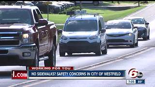 Safety concerns in the city of Westfield where neighbors have been pleading for sidewalks