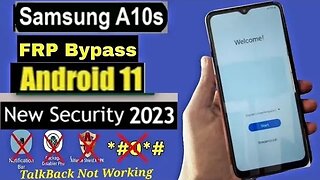 Samsung A10s FRP Bypass Android 11 / Samsung A10s (A107F) FRP Bypass 2023
