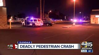 Pedestrian struck and killed in Glendale