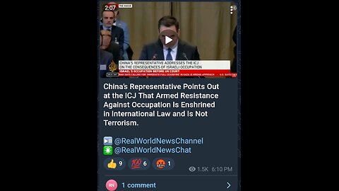 News Shorts: China Representative at International Court