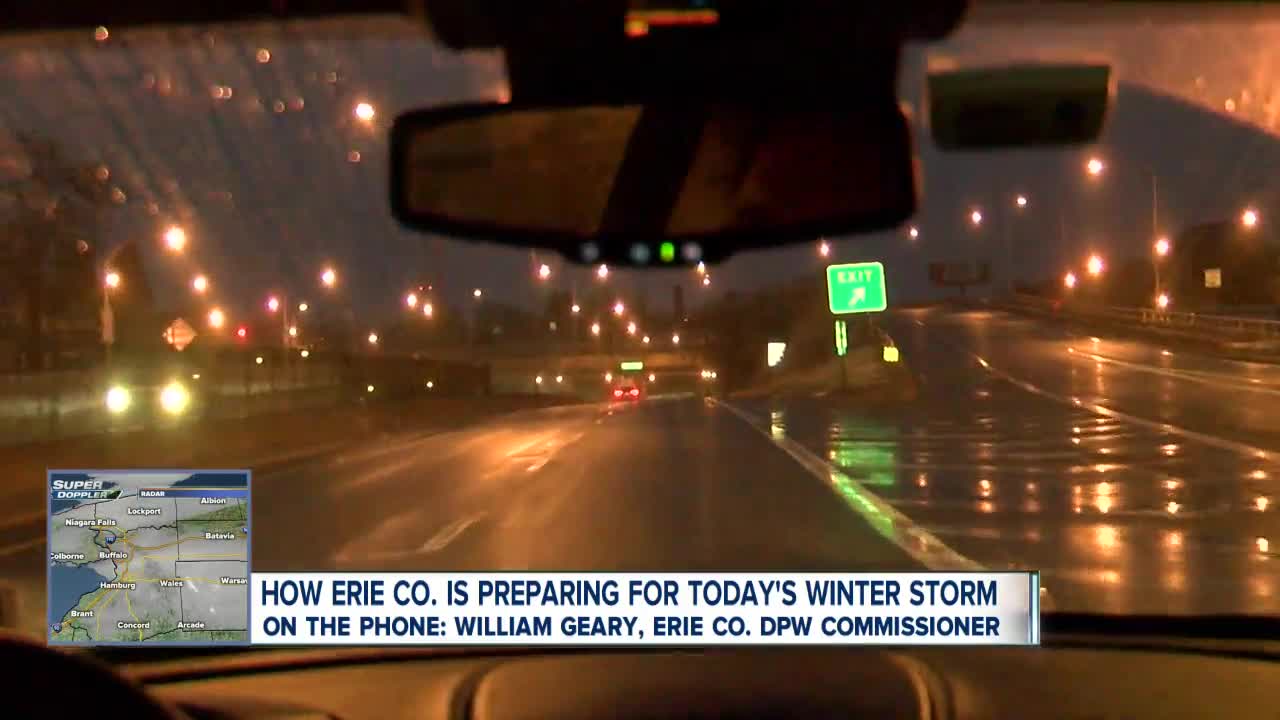 How Erie County is preparing for today's winter storm