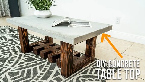 How to make a concrete table