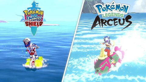 Pokemon Sword/Shield vs. Pokemon Legends Arceus - Gameplay Comparison
