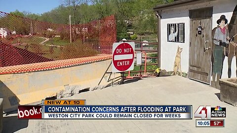 Contamination concerns keep Weston park closed month after flooding