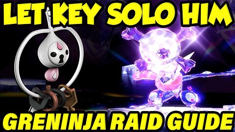 LET KEY SOLO HIM! Solo Greninja Raid Guide - Pokemon Scarlet and Violet 7 Star Raid Guide!
