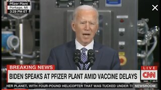 President Biden again claims that Trump had no vaccination plan