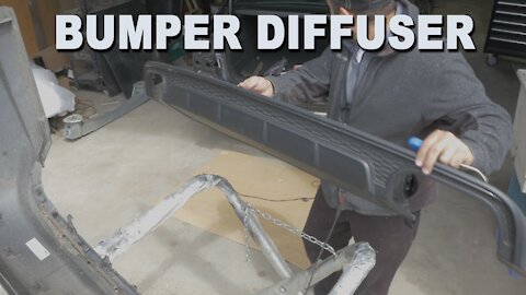 Rear Bumper Diffuser or Mud Flap Removal From Bumper - 2016 Audi S6
