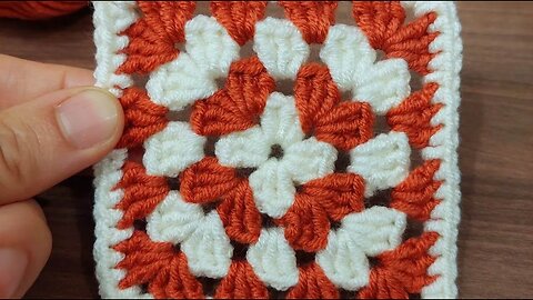📌How to crochet simple granny square