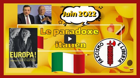 ITALIE Le paradoxe italien. 06.2022