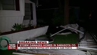 Storm damages 4 homes in Sarasota Co.