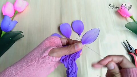 How to Make Nylon Stocking Flowers "Tulips" || Tutorial Bunga Stoking Tulip