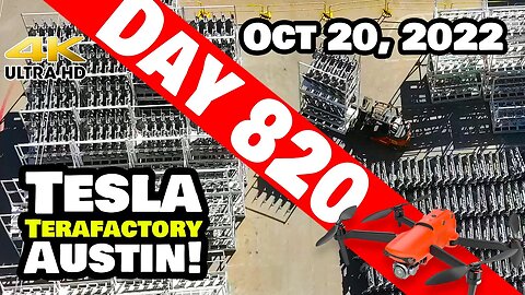 CASTINGS PILING UP AT GIGA TEXAS! - Tesla Gigafactory Austin 4K Day 820 - 10/20/22 - Tesla Texas