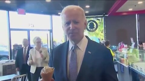 Clown World: Biden Claims ‘Economy Strong As Hell’ While Eating Ice Cream