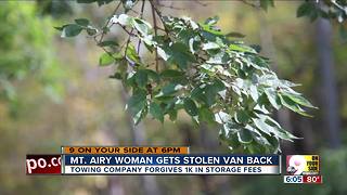 Her van was stolen. No one told her it was found