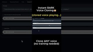 AI Voice Cloning INSTANTLY