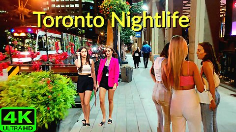 【4K】This is what nightlife Toronto Canada looks like!