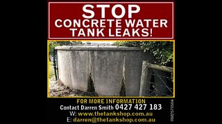 Why Concrete Tank Leak ? This is how to repair without emptying water !