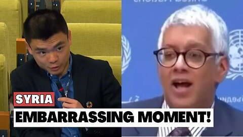 Chinese Journalist OWNS the UN spokesperson on Syria lies!