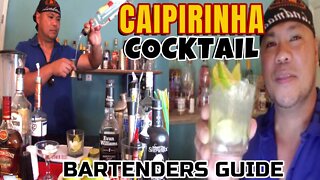 How to make CAIPIRINHA Cocktail Recipe/History & Tutorial/Best Cocktails/Bartender/Mixologist