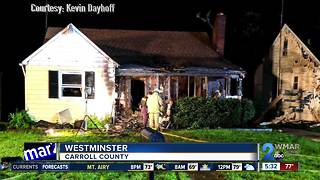 Man escapes from burning home in Westminster