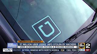 Uber waits a year to report 57 million users had information stolen