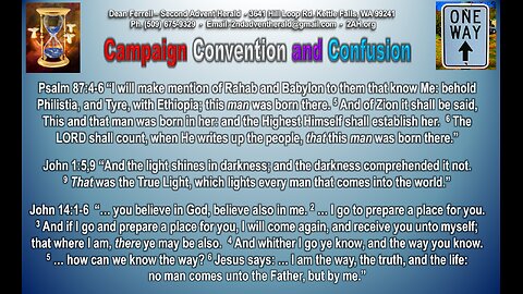 Campaign Convention and Confusion