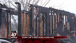 Fire destroys family home